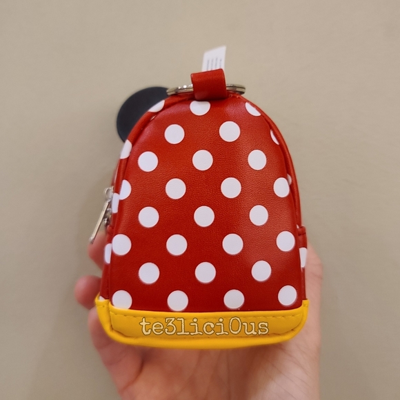 DISNEY PARKS MINNIE MOUSE COIN BACKPACK POUCH - Picture 2 of 7